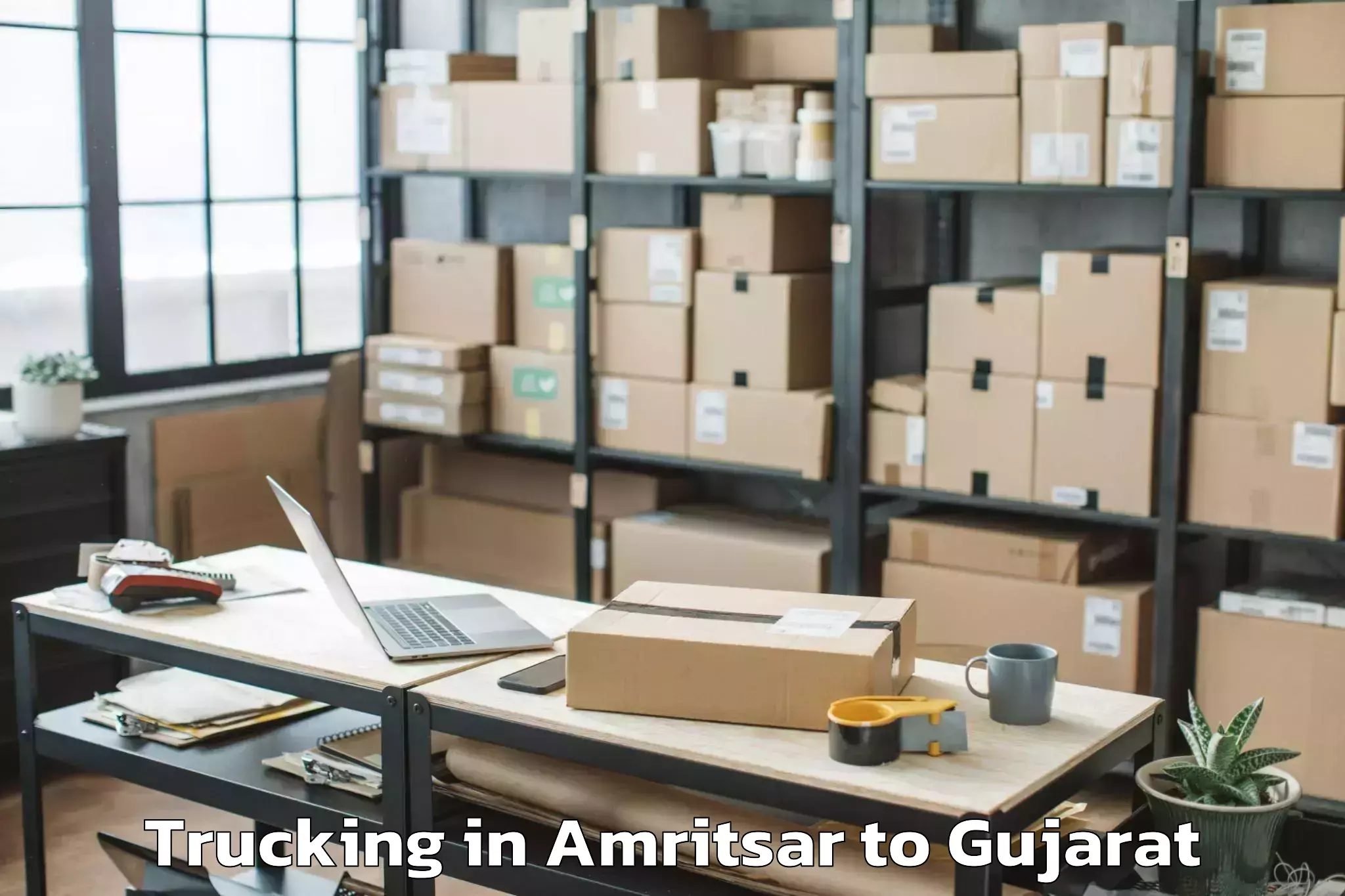 Easy Amritsar to Bagasra Trucking Booking